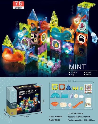 Goldstern LightCube Magnetspielbausteine - 110-teilig