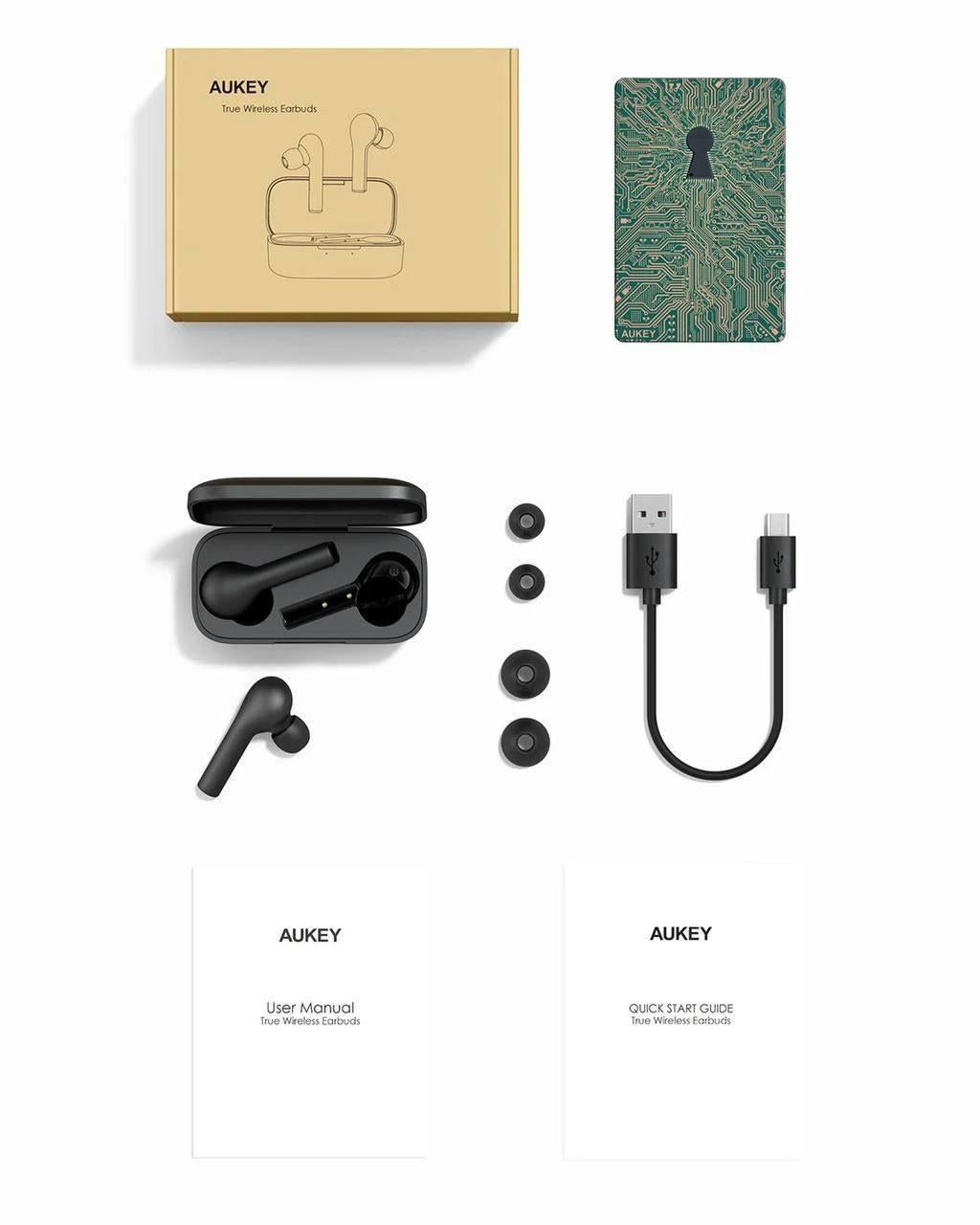 Aukey - In Ear Kopfhörer - T21 Schwarz