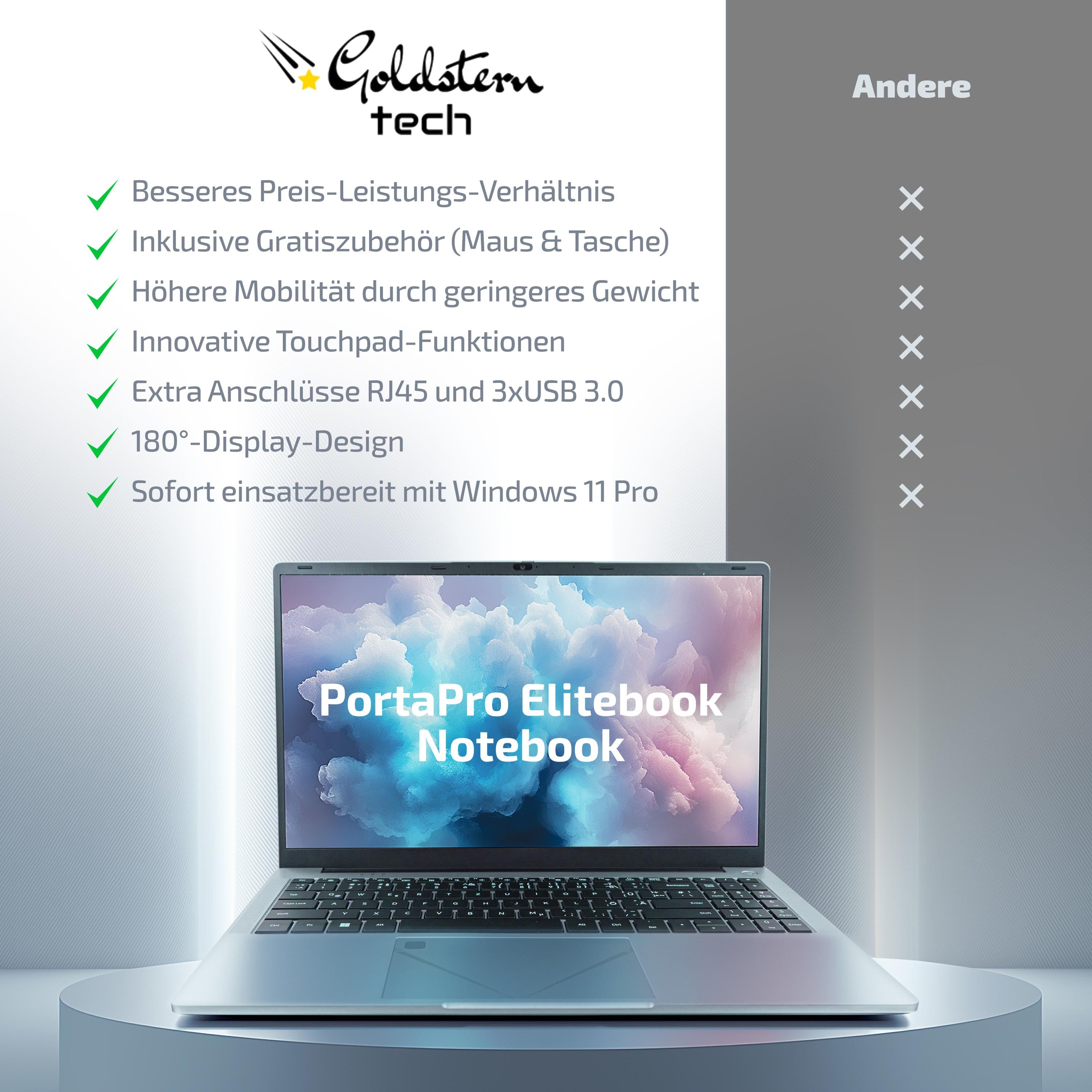 Goldstern Tech - Laptop - PortaPro 15"