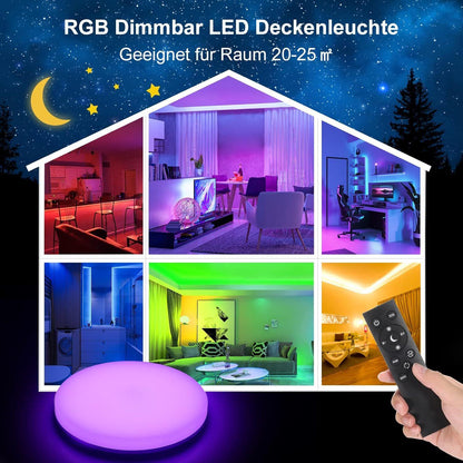 LED Deckenleuchte - Oeegoo-LS-CL-B24W