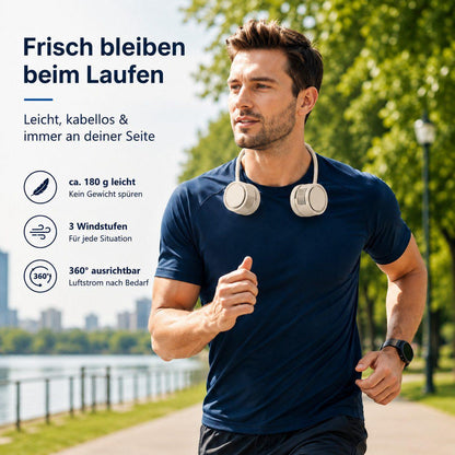 Zantan - Nackenventilator 360° verstellbar - Beige
