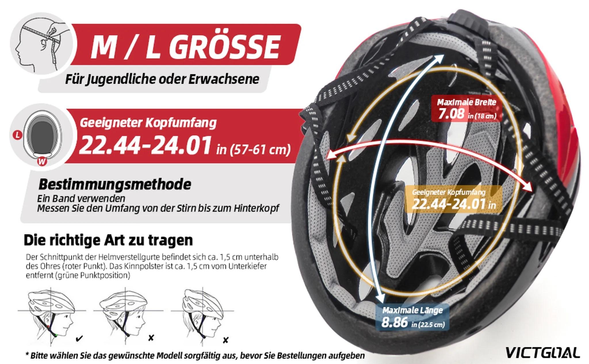 Victgoal Fahrradhelm VG129