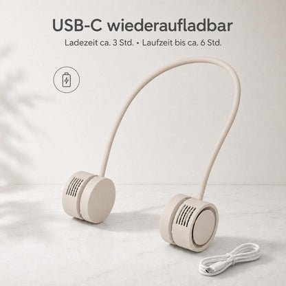 Zantan - Nackenventilator 360° verstellbar - Beige