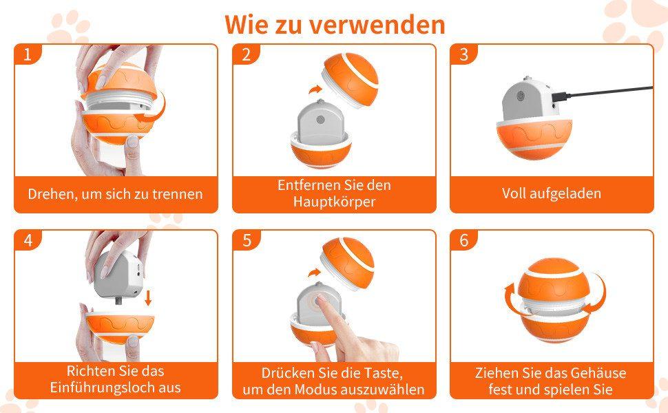 Auto Pet Toy - Ball - Orange