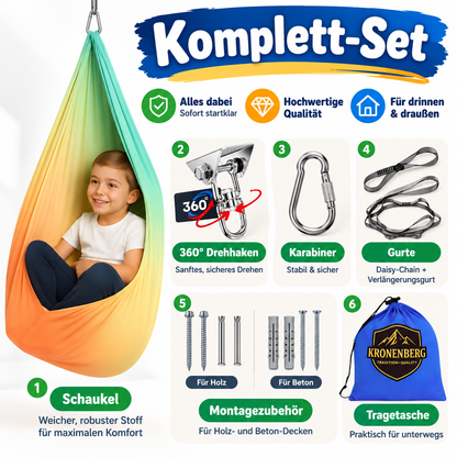 Kronenberg® Therapieschaukel – Polyester Nahaufnahme – Thumbnail