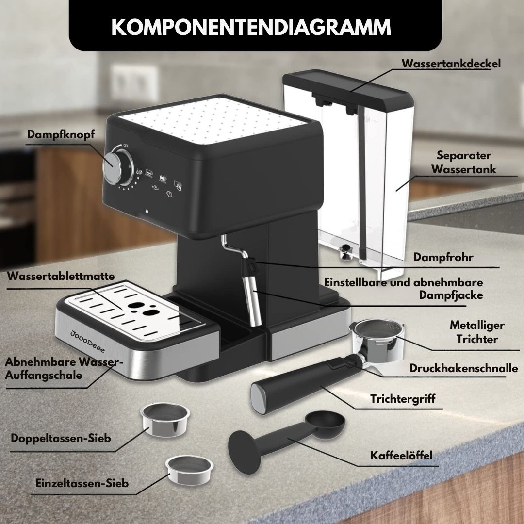 JoooDeee Siebträgerkaffeemaschine - CM1682