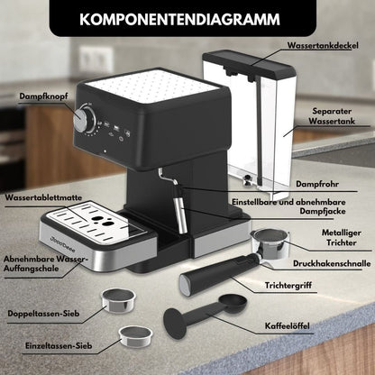 JoooDeee Siebträgerkaffeemaschine - CM1682