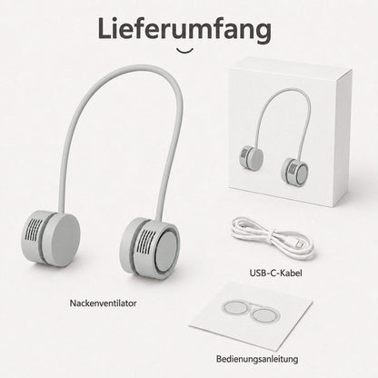 Zantan - Nackenventilator 360° verstellbar - Beige 2er