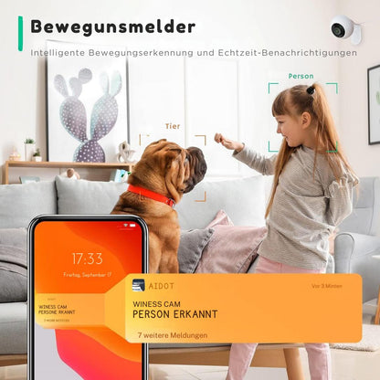 Überwachungskamera für Außen und Innen 2+2 Winees Smart Security