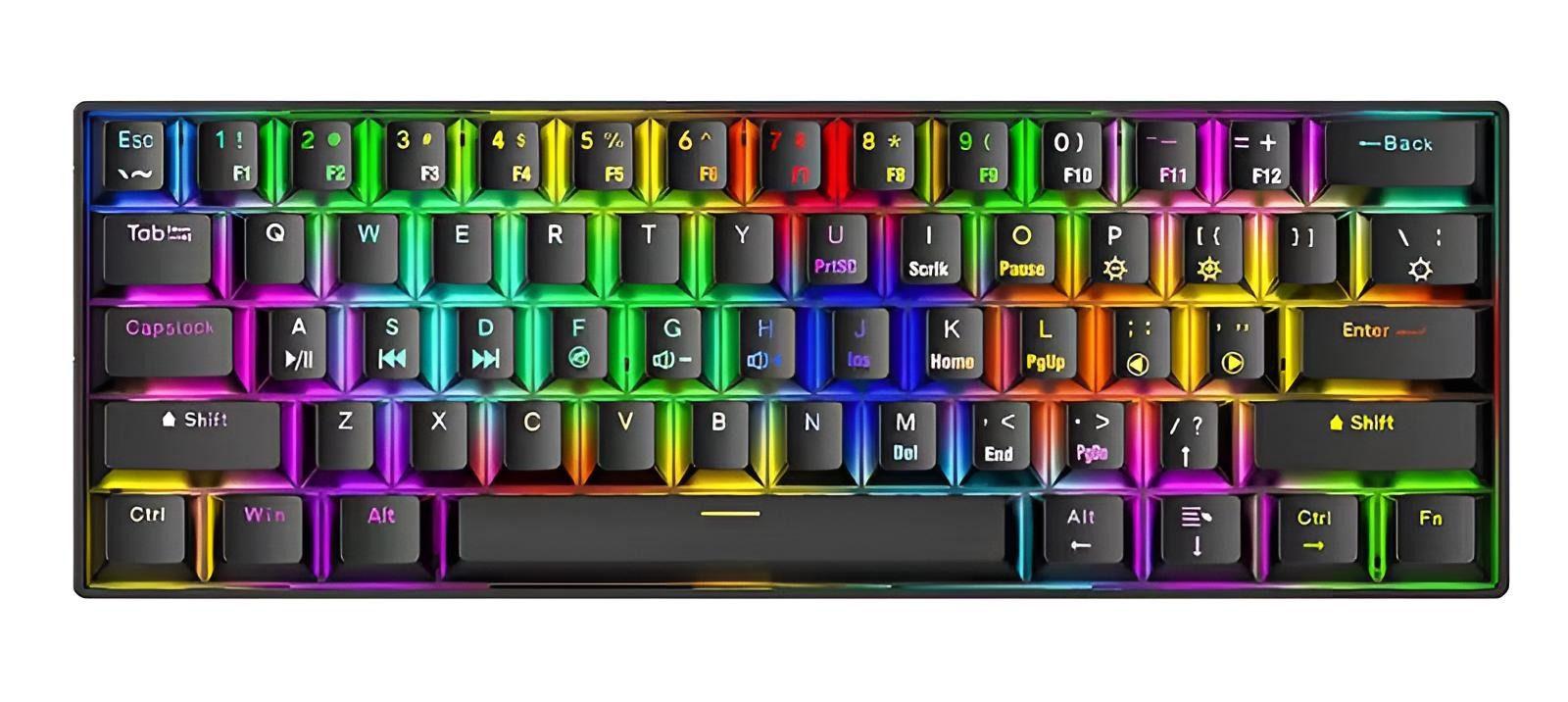 Goldstern - kalbegebundene Gaming-Tastatur - CX23 W Schwarz