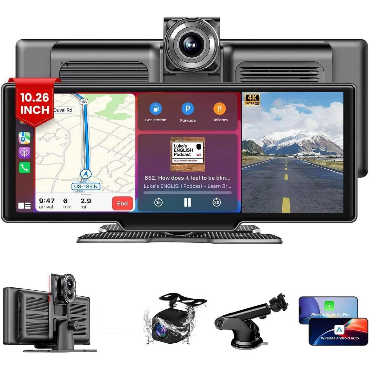 2 in 1 - Dashcam und Navi für Autos - Goldstern