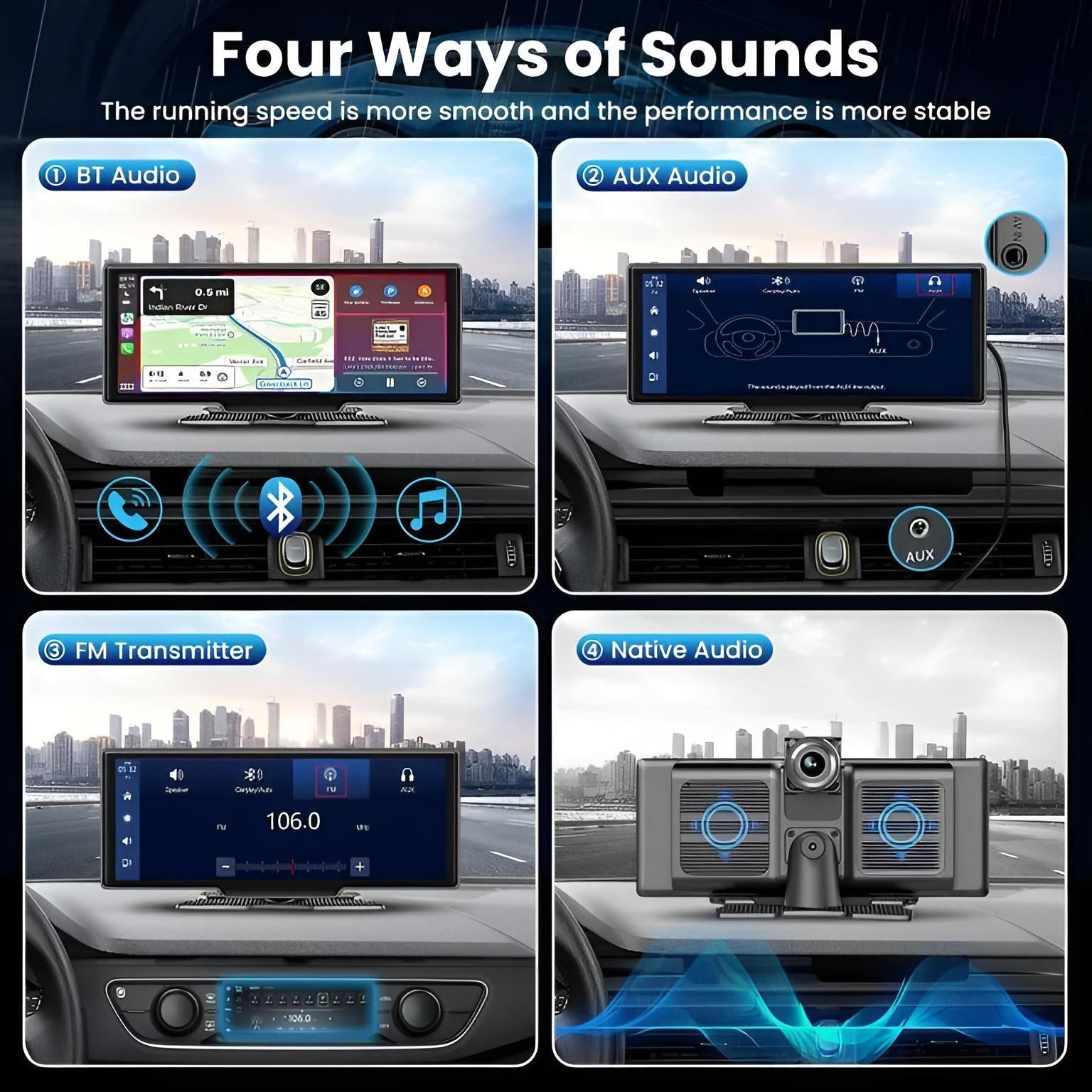 2 in 1 - Dashcam und Navi für Autos - Goldstern