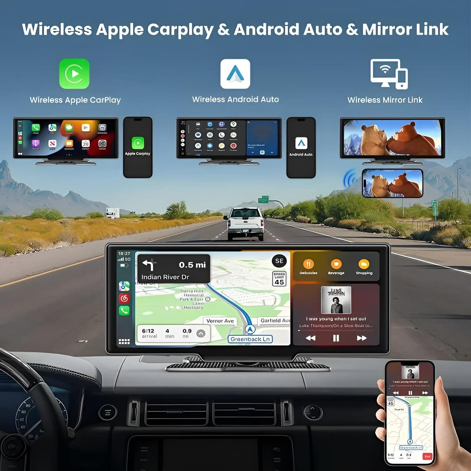 2 in 1 - Dashcam und Navi für Autos - Goldstern