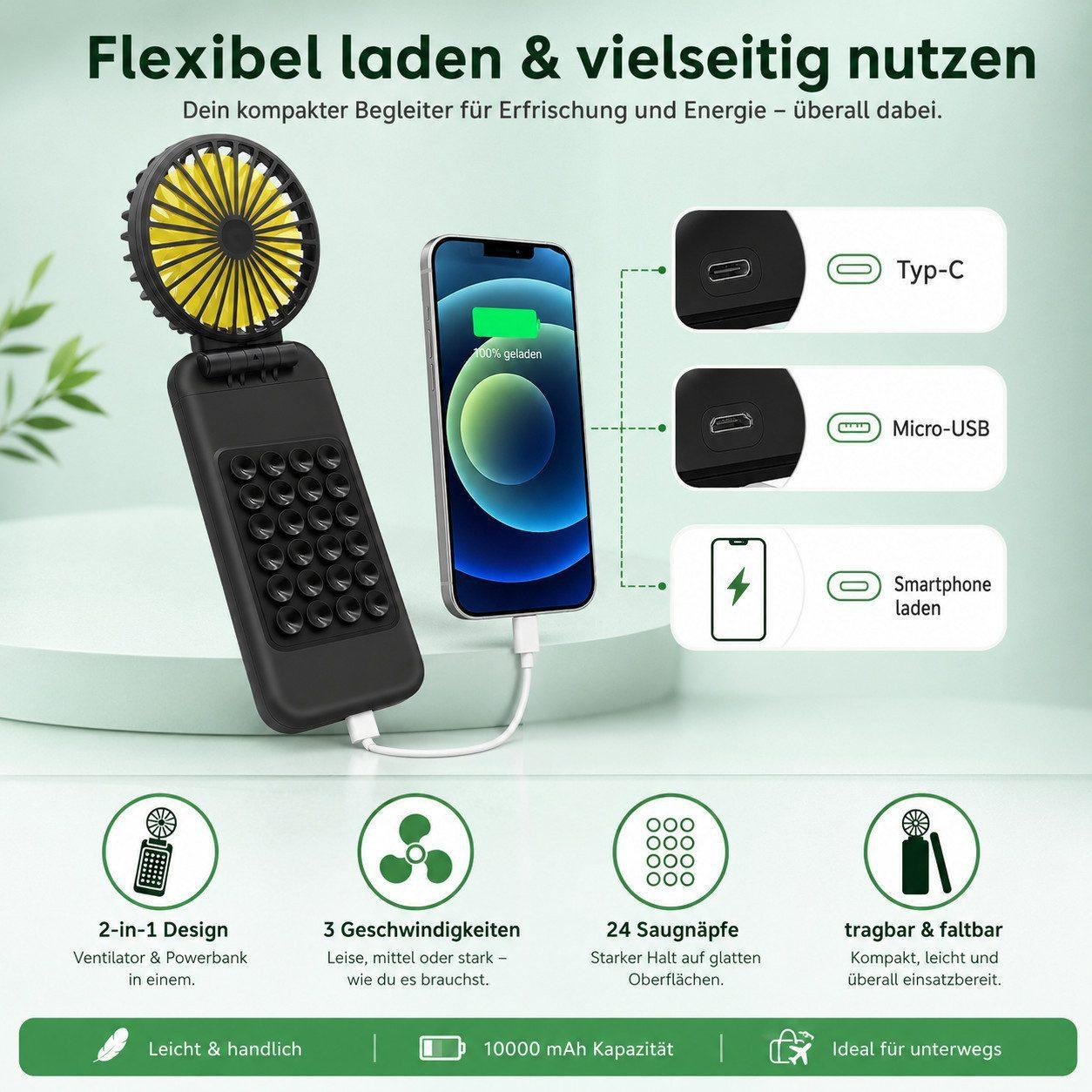 Bravedge 2 in 1 Powerbank 2er Set 10.000mAh