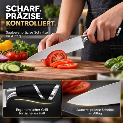 Bonito Küchenmesser-Set - 12-tlg schwarz