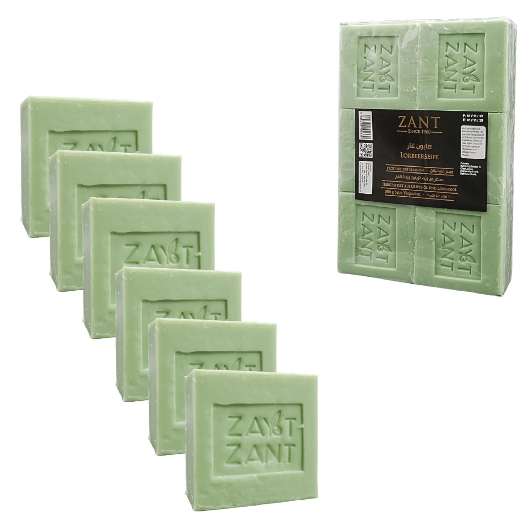 Zant - 6er-Set natürliche Seife - Lorbeereseife