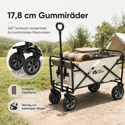 Mobi Faltbollerwagen mit Außentaschen - Weiß
