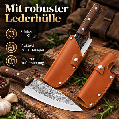 Heesem Butchermesser-Set - 2-tlg braun