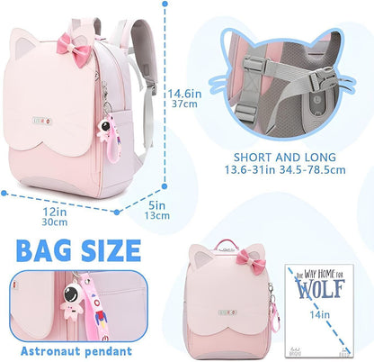 Auobag - Kinderrucksack - Katze Lila