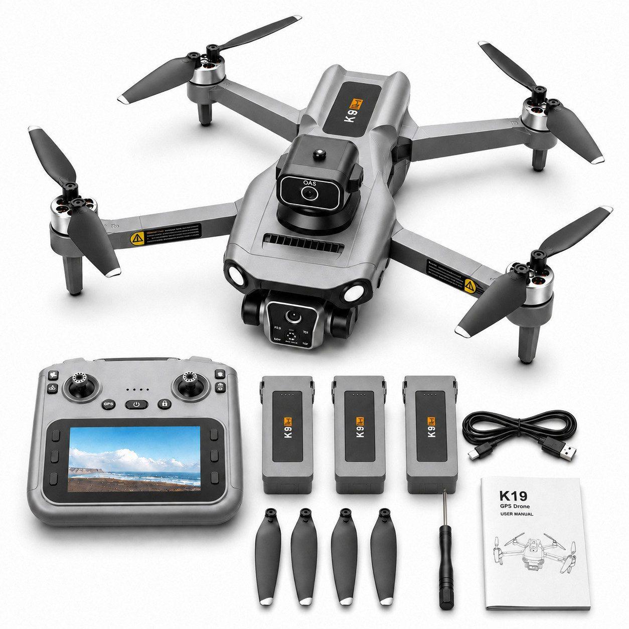 Goldstern RC Quadrocopter - K19 Max - 3 Akkus