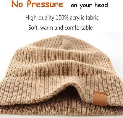 AHAHA Kinder Beanie - B9C1 Hellbraun