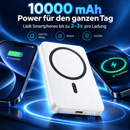 Magnet Powerbank - 5000 mAh - Weiß