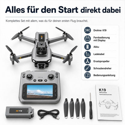 Goldstern RC Quadrocopter - K19 Max - 3 Akkus