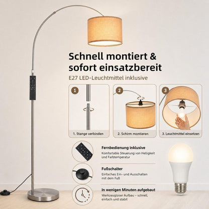 Antenlicht - LED Stehlampe - Flexibel ausrichtbar