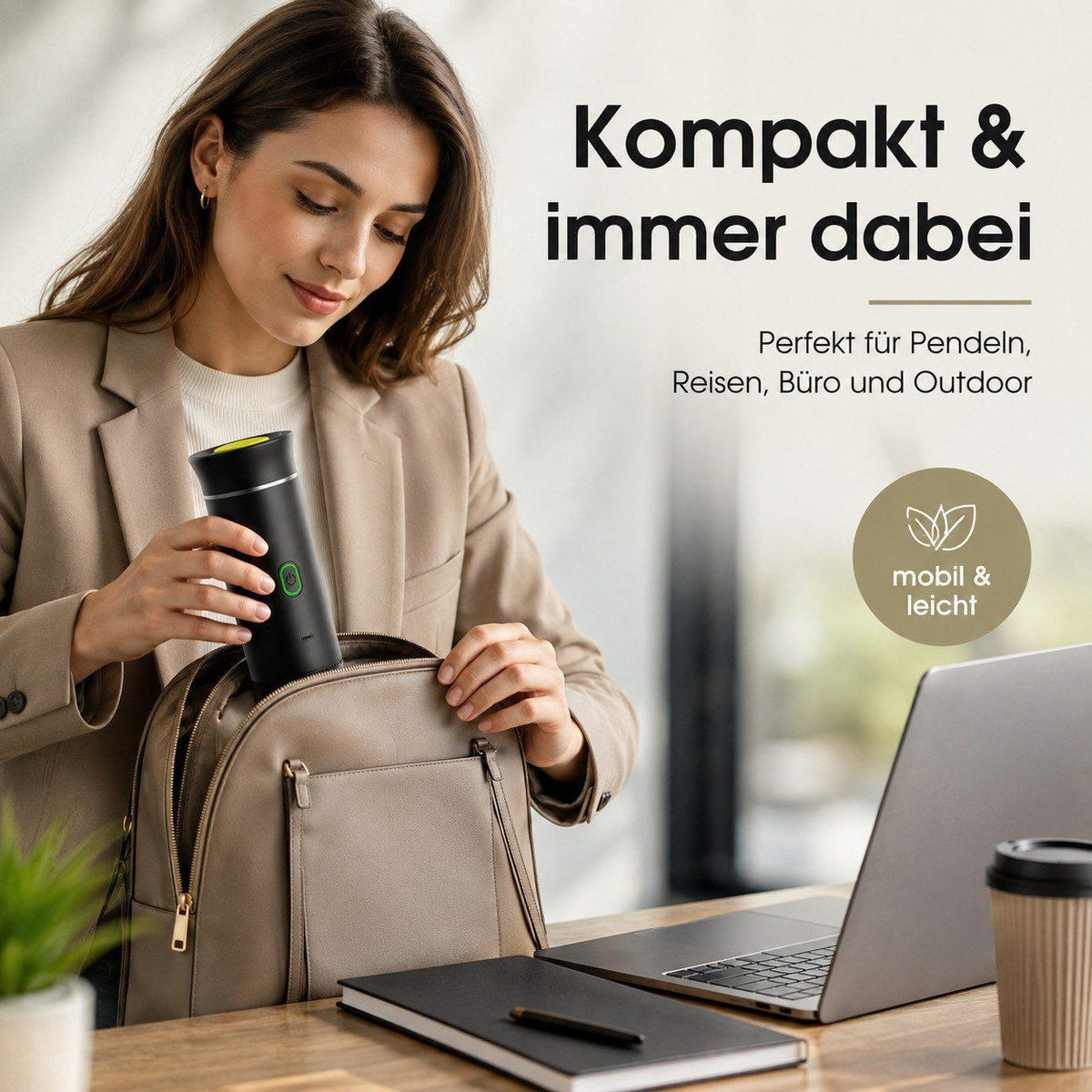 Goldstern Portable Reisekaffeemaschine - 20 Bar