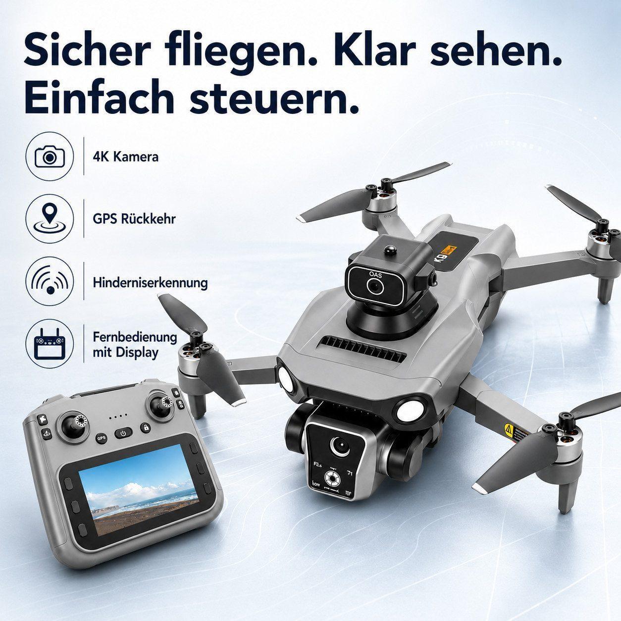 Goldstern RC Quadrocopter - K19 Max - 3 Akkus