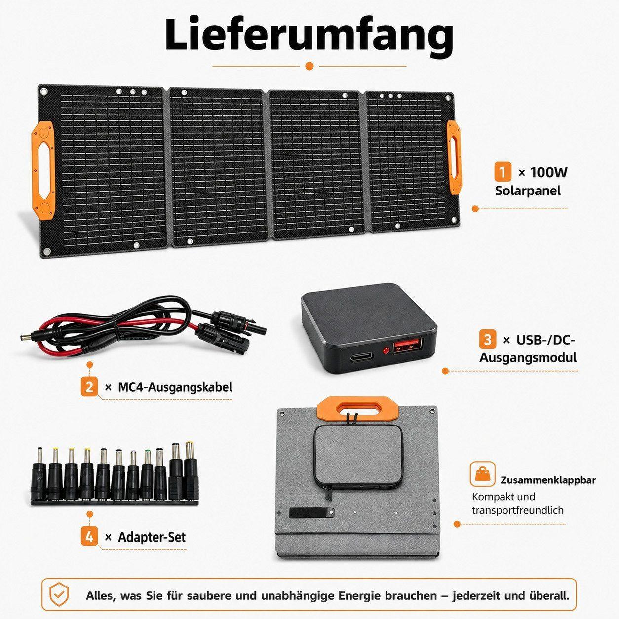 Powerstation NEO K2 - 288Wh 600W inkl. 100W Solarpanel