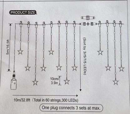 ECOWHO - LED Lichternetz 300-flammig - DPDV