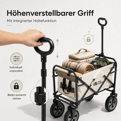 Mobi Faltbollerwagen mit Außentaschen - Weiß