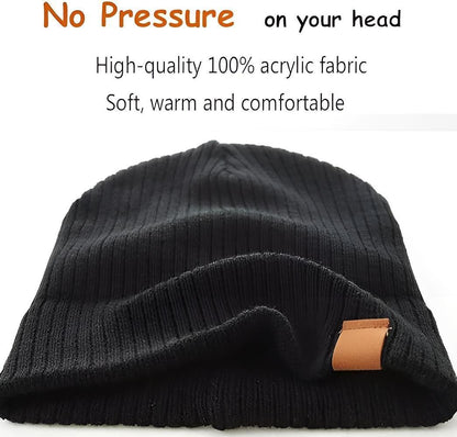 AHAHA Kinder Beanie - 66P3 Schwarz/Grau