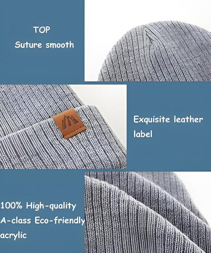 AHAHA Kinder Beanie - 66P3 Schwarz/Grau