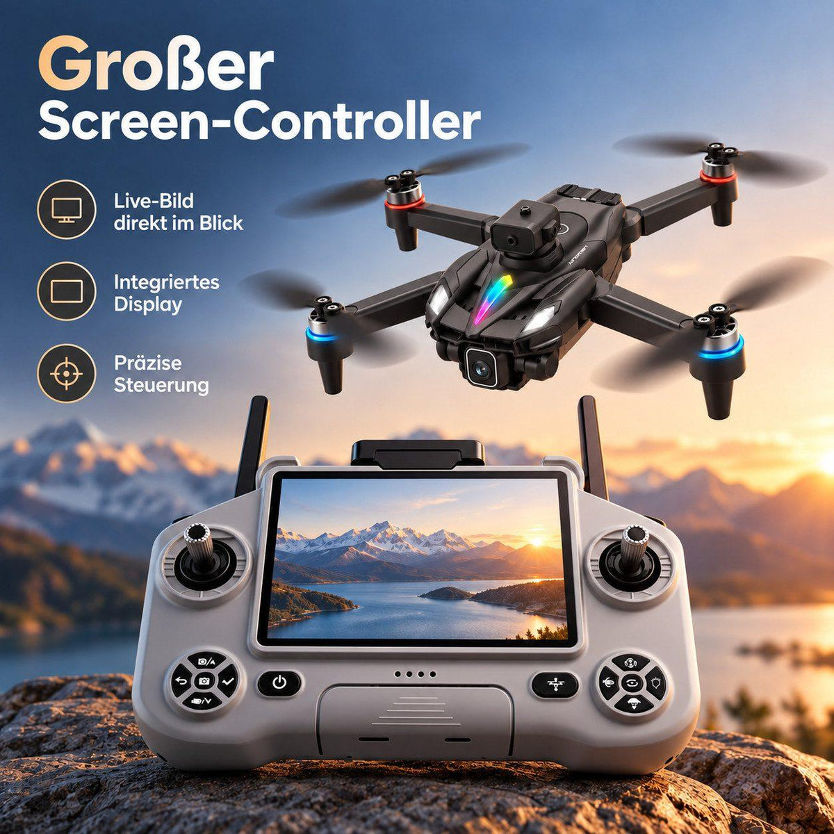 Goldstern RC Quadrocopter - KY108 - 2 Akkus