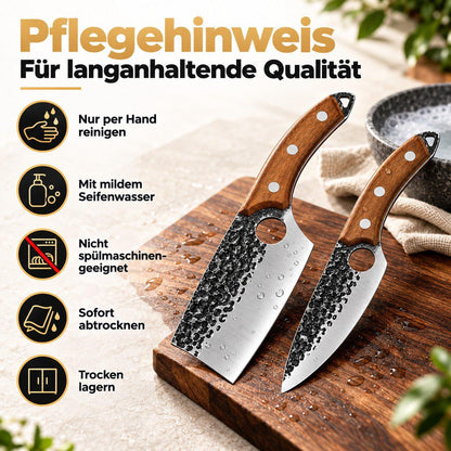 Heesem Butchermesser-Set - 3-tlg braun