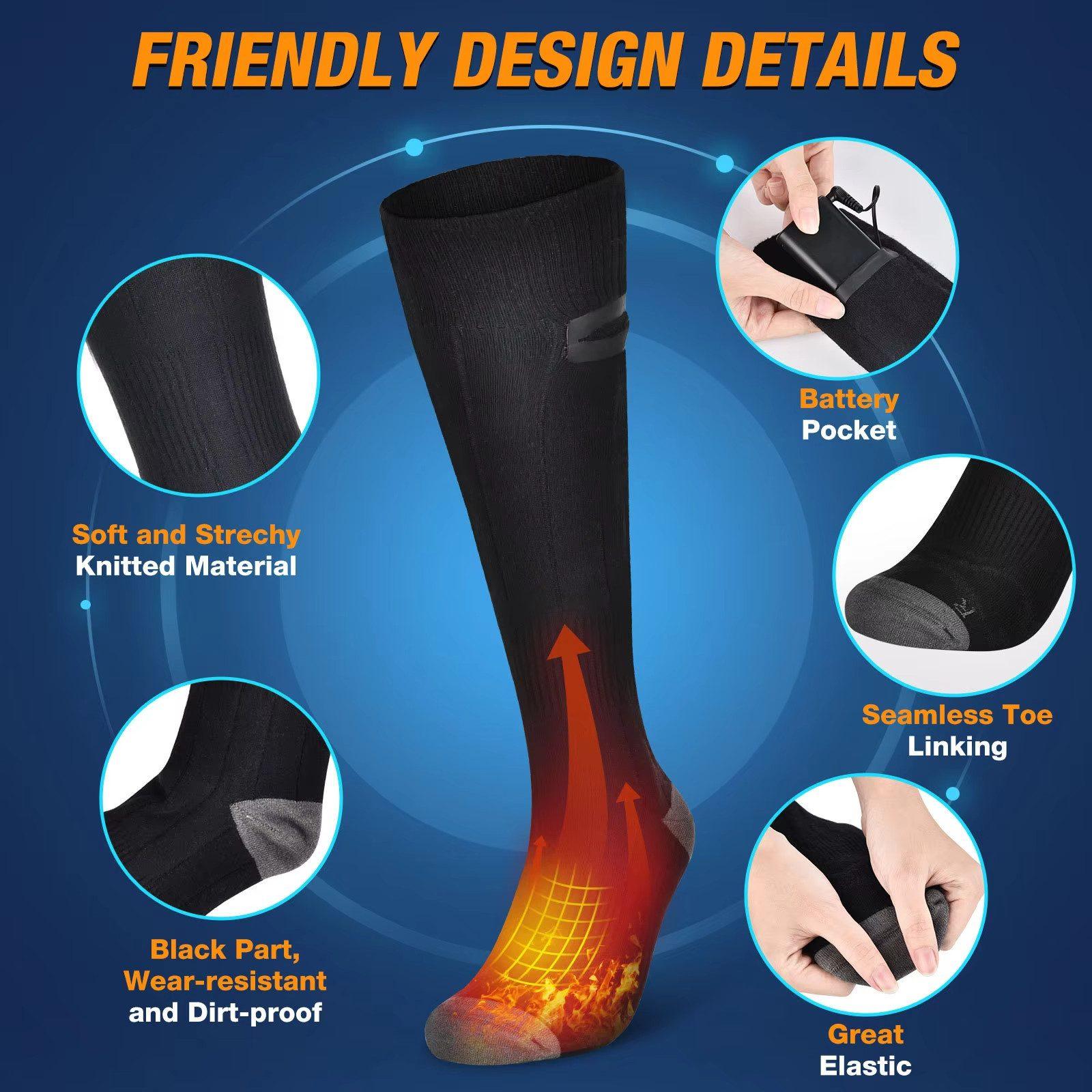 Goldstern Heizsocken - Schwarz 9801C