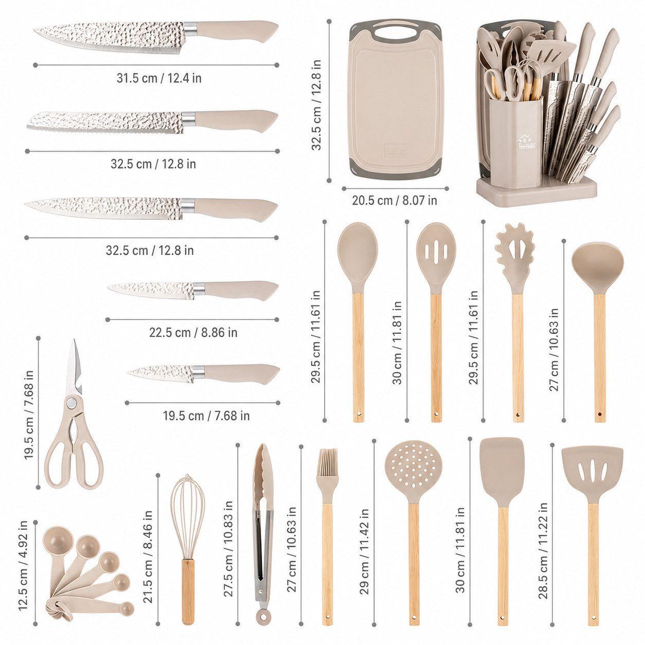 Heesem Kochbesteck-Set - Beige