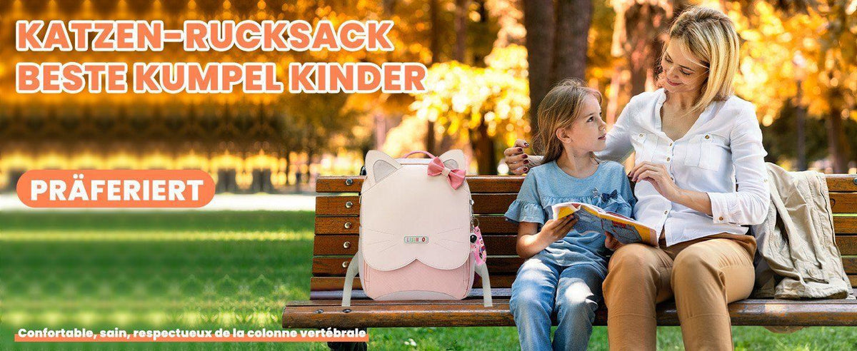 Auobag - Kinderrucksack - Katze Lila