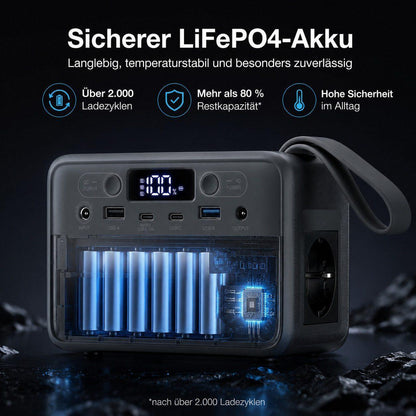 Powerstation R100 - 89,6Wh 100W inkl. 100W Solarpanel