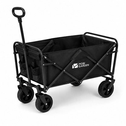 Mobi Faltbollerwagen mit Außentaschen - Schwarz