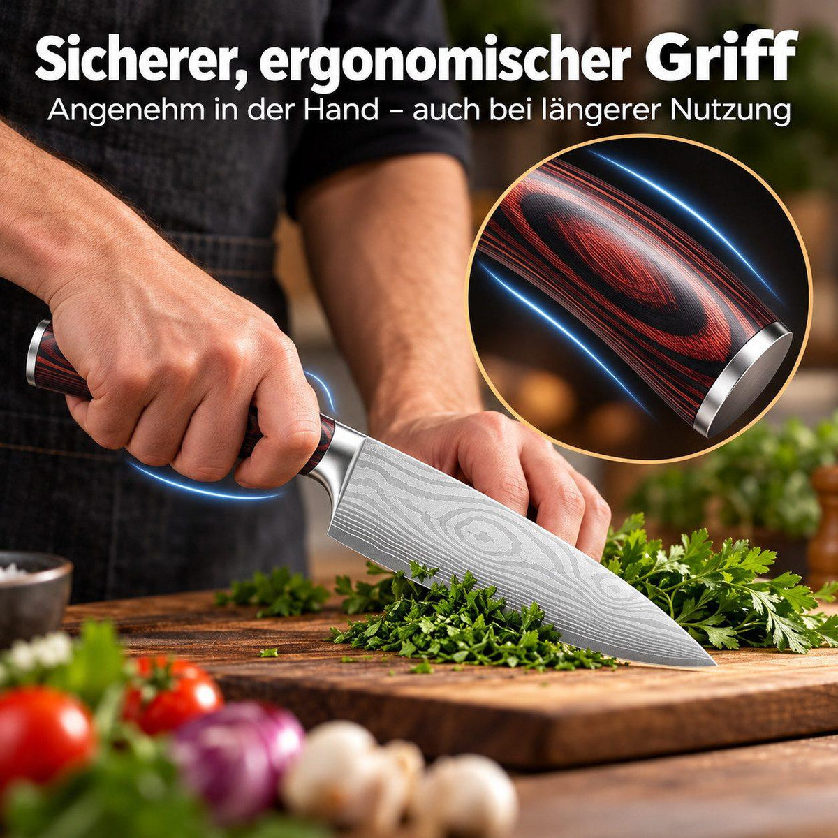 Heesem Nakirimesser-Set - 3-tlg schwarz