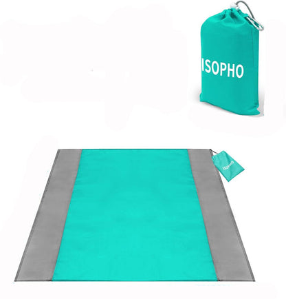 ISOPHO-Strandmatte - Picknickdecke, Strandmatte - Blau
