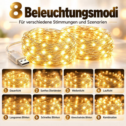 Fremon - LED-Lichterkette Warmweiß - 20m