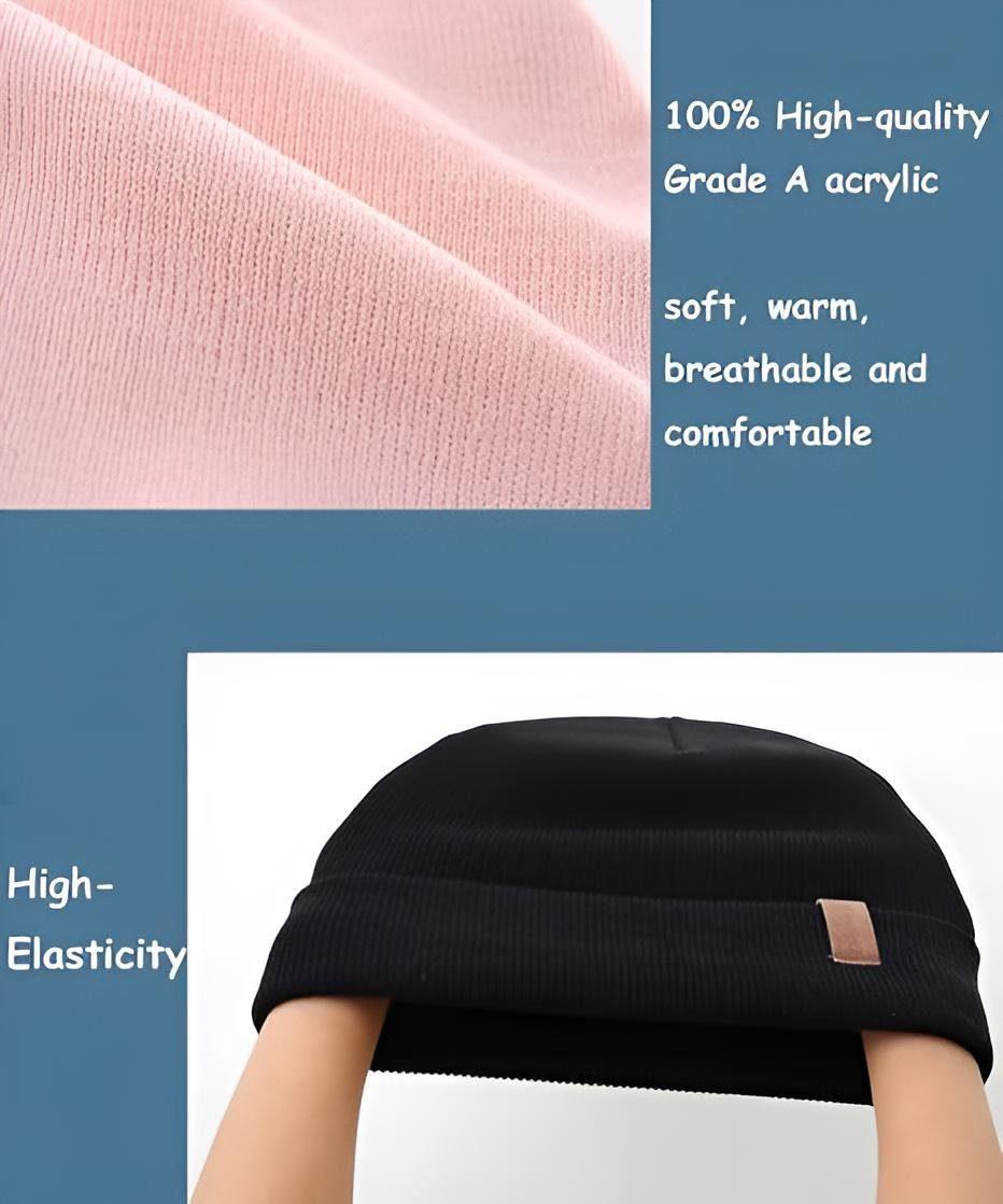 AHAHA Beanie - 9GV Schwarz/Rosa