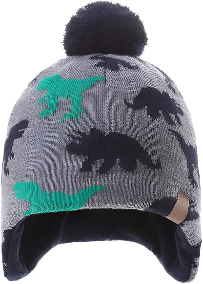 AHAHA Kinder Beanie - 0R43 Dino/Grau