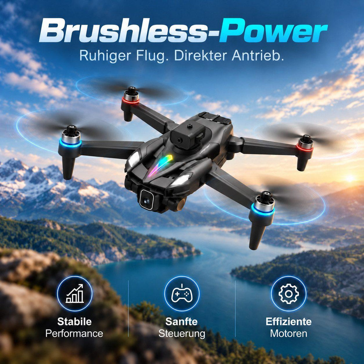 Goldstern RC Quadrocopter - KY108 - 2 Akkus