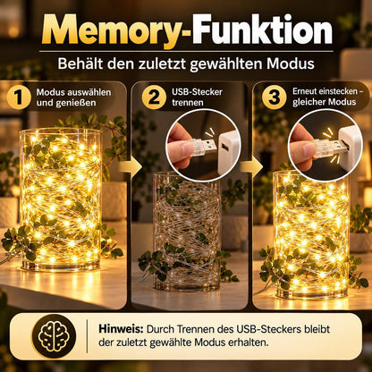 Fremon - LED-Lichterkette Warmweiß - 20m