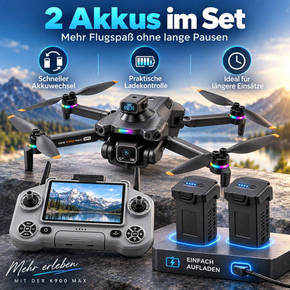 Goldstern RC Quadrocopter - K900 Max - 2 Akkus